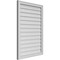 Ekena Millwork Vertical Surface Mount PVC Gable Vnt: Non-Functional, w/2"W x 1-1/2"H, Brickmould Frame, 28"W x 40"H GVPVE28X4002SN - alternate 3